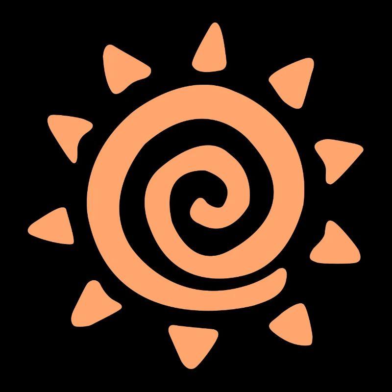 Simple sun logo