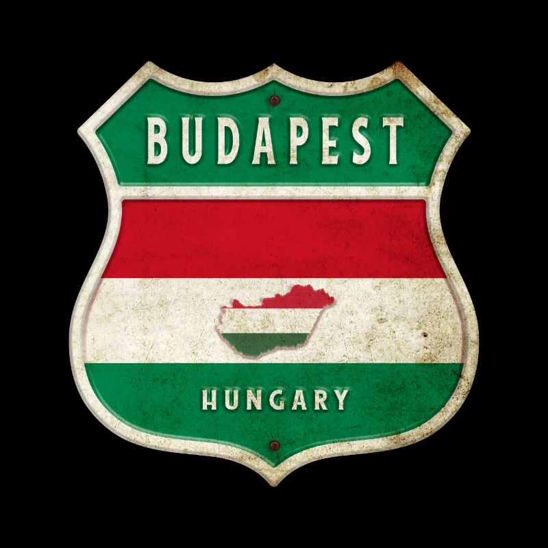 Budapest Ungarn Flaggen Wappen Design