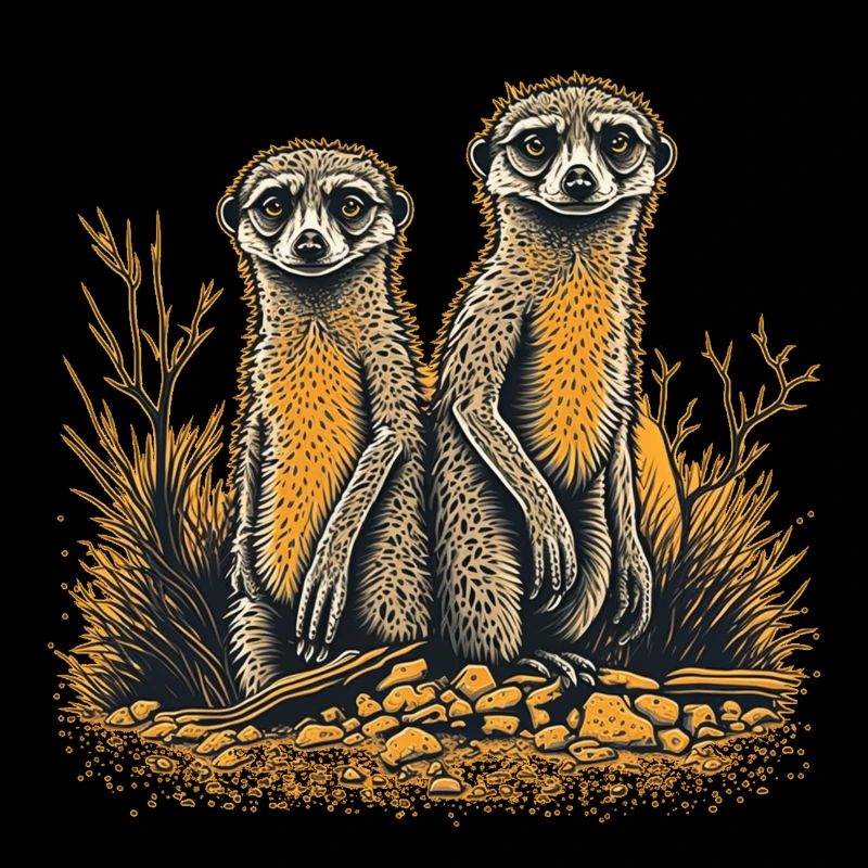 Two meerkats
