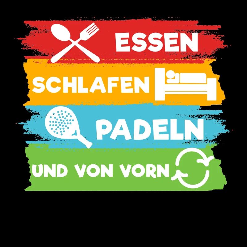 Spieler Statement Padel-Tennis Schläger Turnier