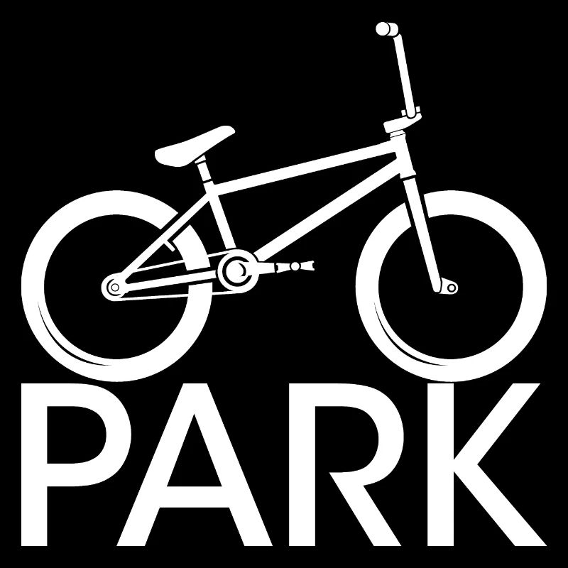 Icône de vélo de parc BMX icône de logo halfpipe