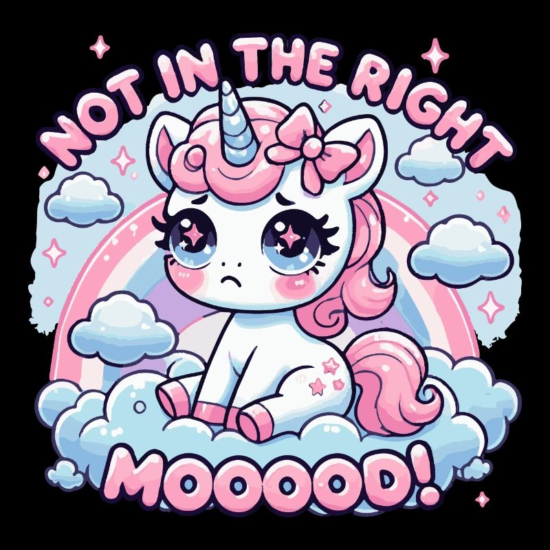 Licorne triste dans « Pas d’humeur »