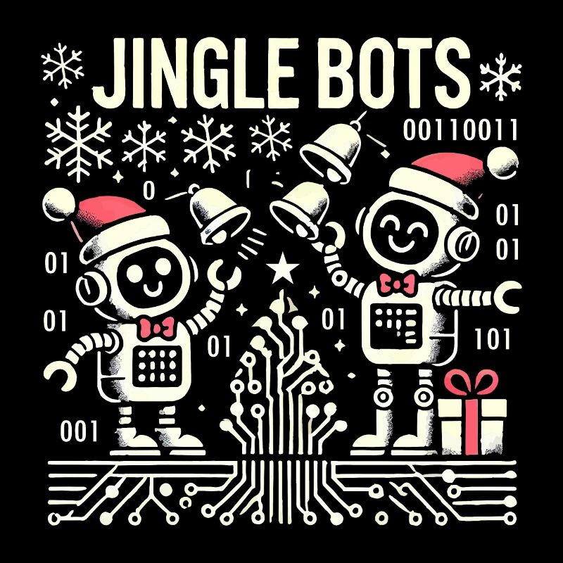 Jingle Bots - Weihnachtsroboter mit Binärcode