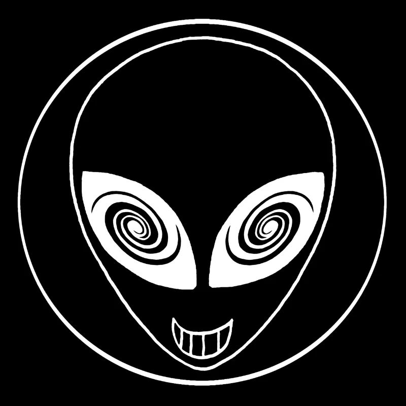 Extraterrestre blanc et galaxie