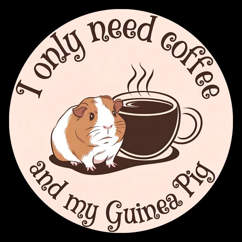 Juste besoin de café et de mon cochon d’Inde