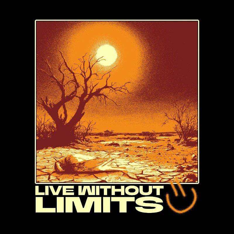 Live Without Limits – Surreal Desert Scene
