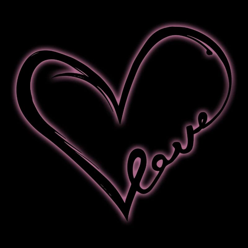 Love Heart (Black Glow)