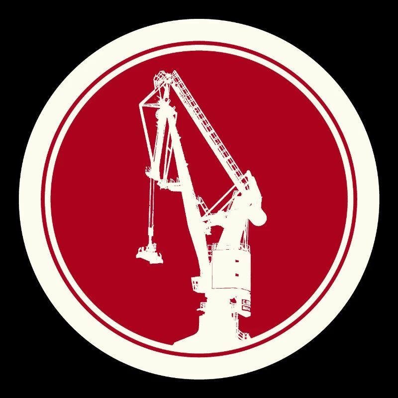 Harbour Crane Silhouette 04