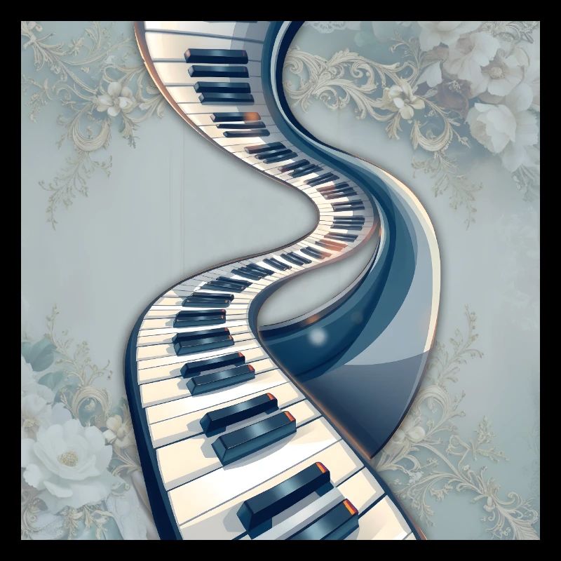 Route des notes de musique en spirale