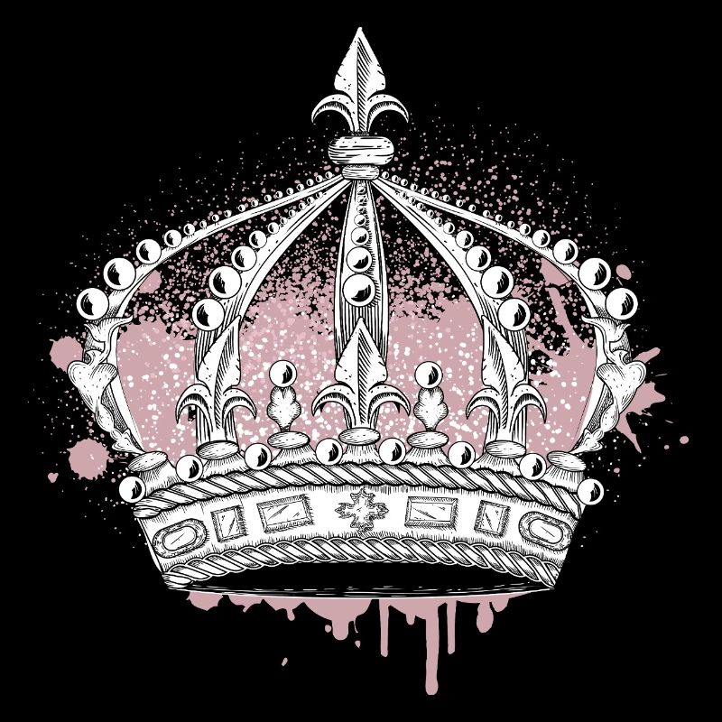 Kunstvolle Krone mit Graffiti Splash