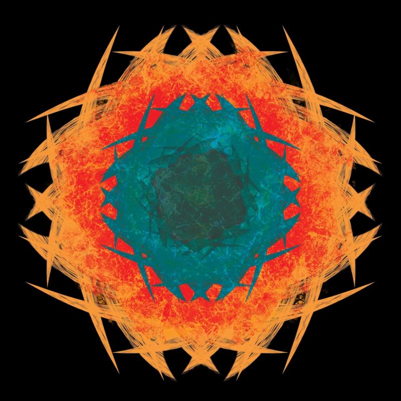 Kaléidoscope Mandala de Feu