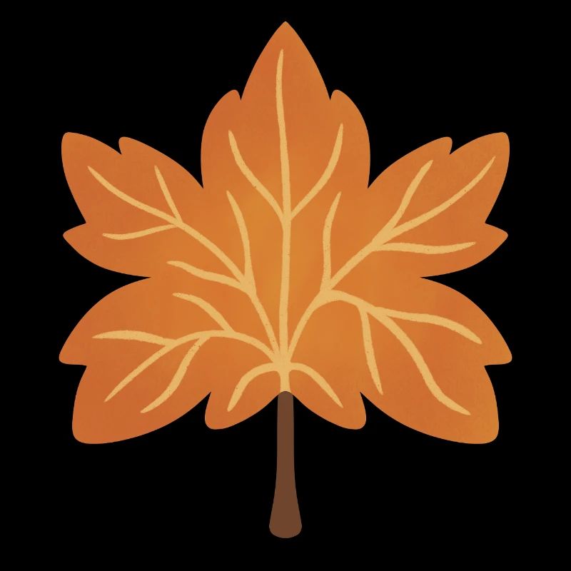 Autumn Maple Leaf Silhouette