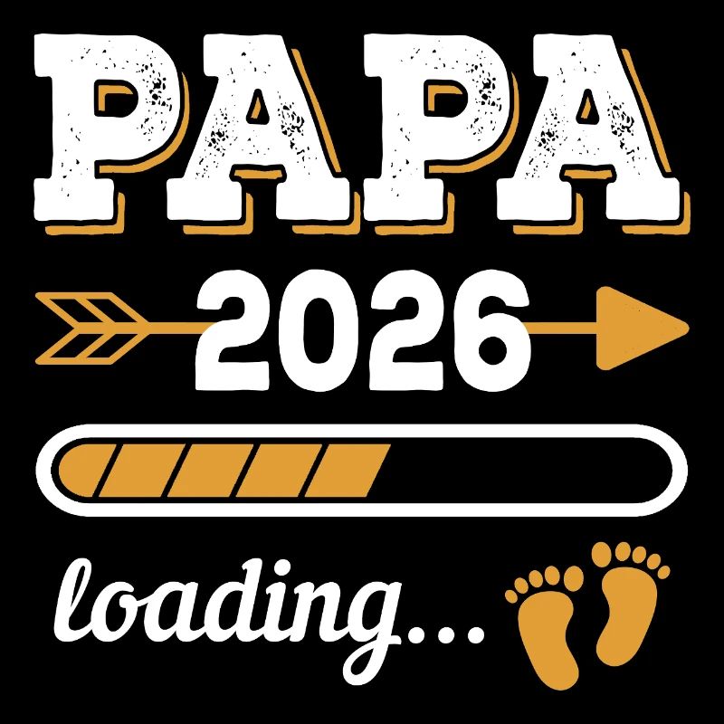 Papa 2026 Loading Zukünftiger Vater Geschenk
