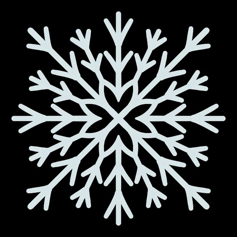 Frostiger Schneeflockenglanz