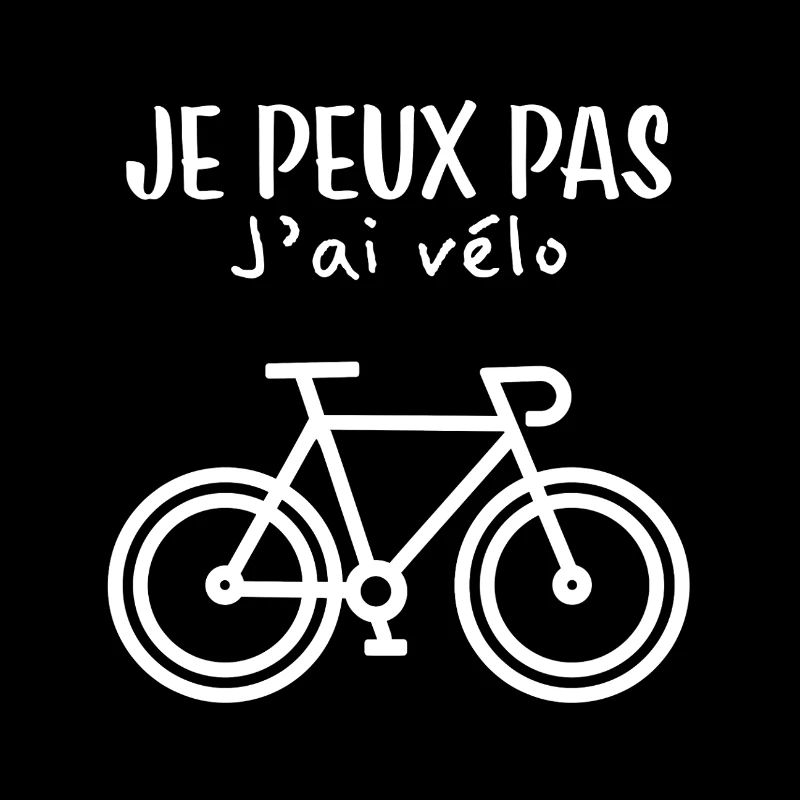logo vélo, phrase drôle pour fans de cyclisme
