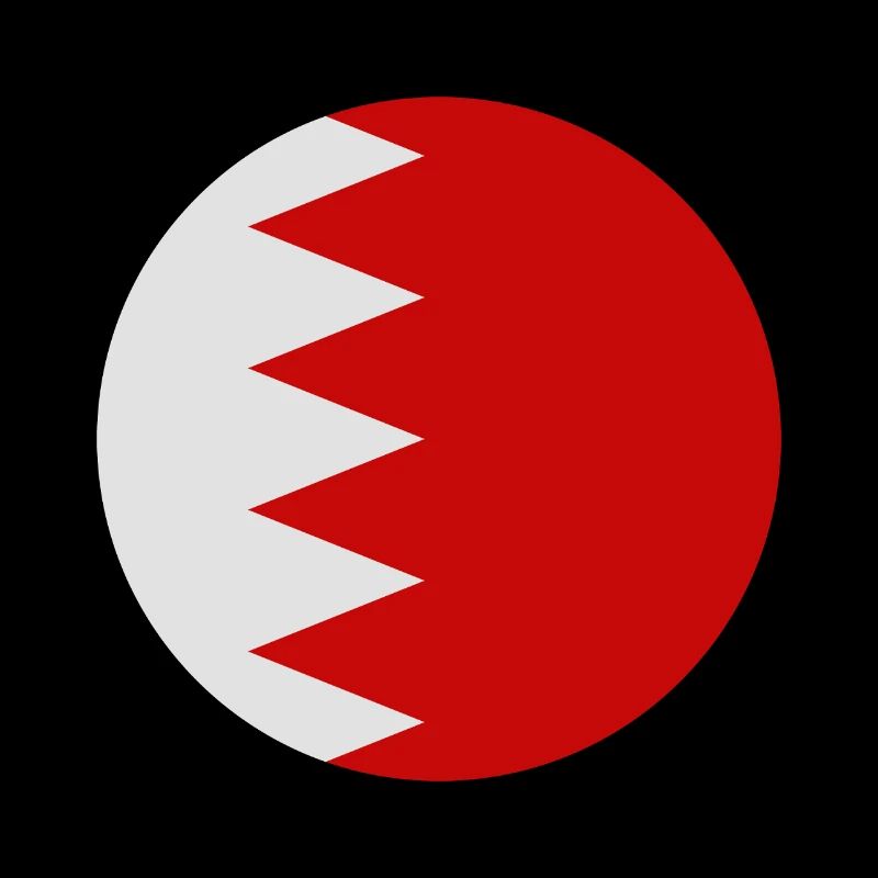 Bahrain-Rundflagge