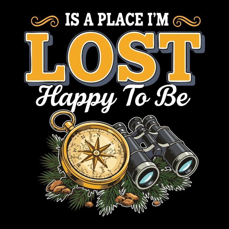 Lost Happy To Be Compass Hike Binoculars