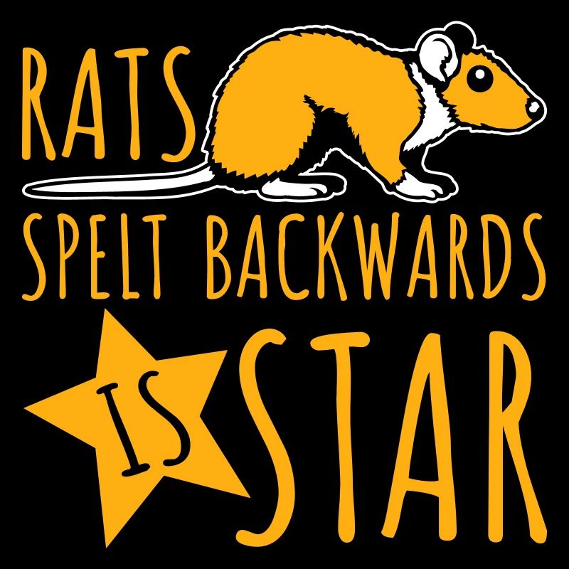 Rats Orthographié à l’envers est Star Lustiger Ratte Spruch
