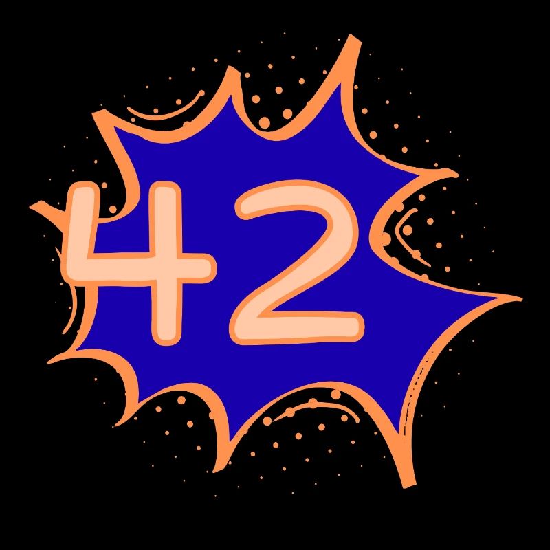 42 – The Answer to Everything | Comic Style T-Shirt