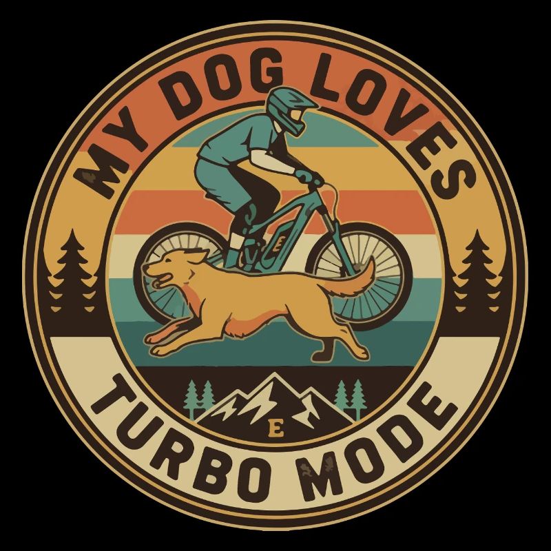 Mon chien adore le mode turbo E-VTT rétro