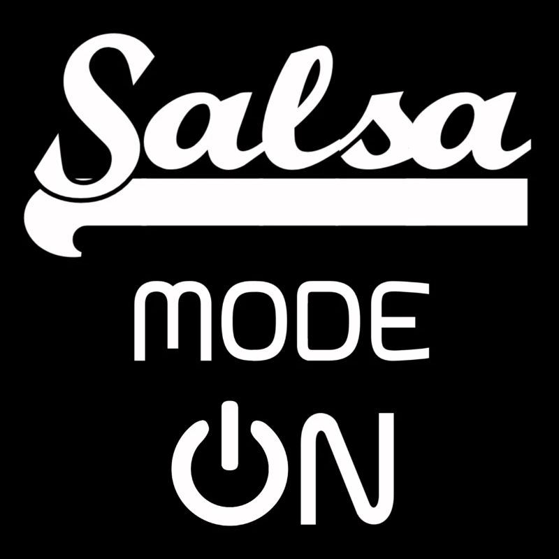 Salsa MODE sur blanc - shirt Salsa Dance