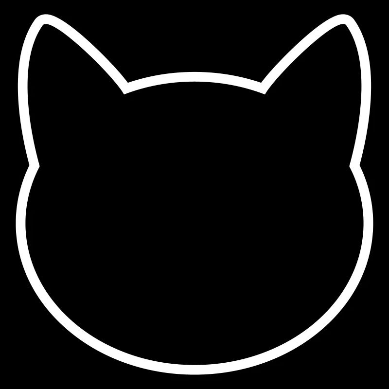 Contour d'icône de chat