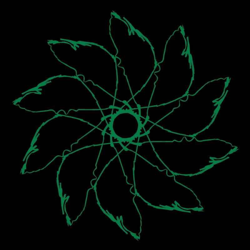 fleur | Éolienne | Mandala | Motif vectoriforme