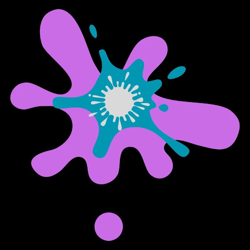 Abstract Paint Splash Print