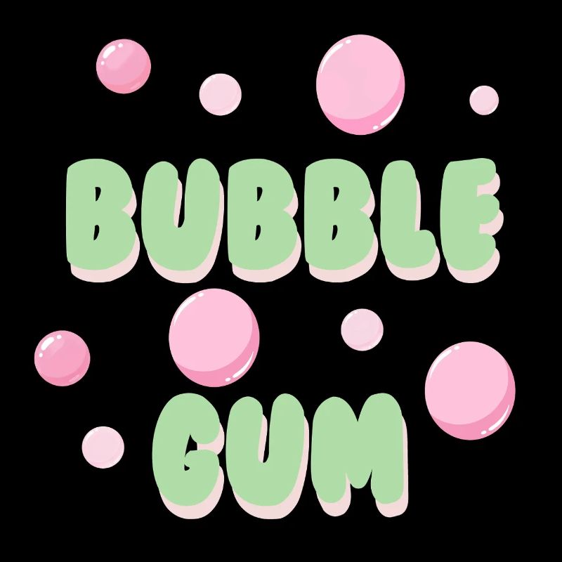 Bubble Gum Pastel Retro Typography