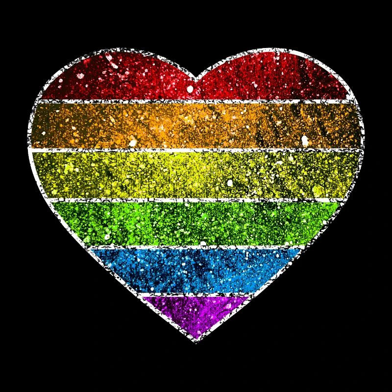 Kosmisches Regenbogenherz