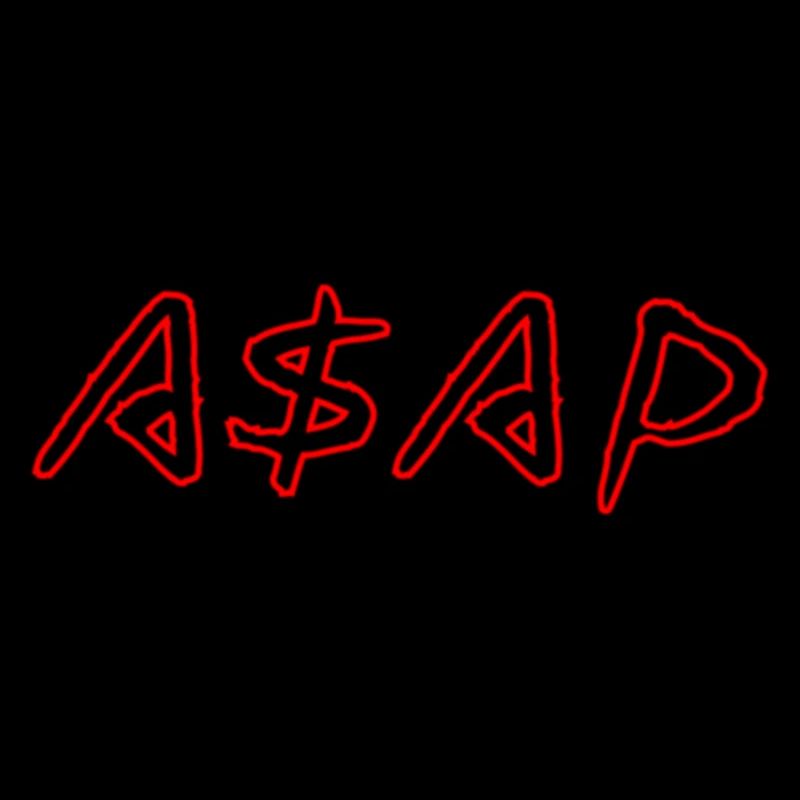 ASAP Neon Sketch Rot