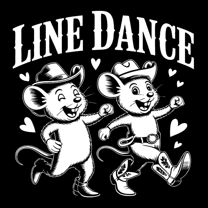 Line Dance Mice Retro