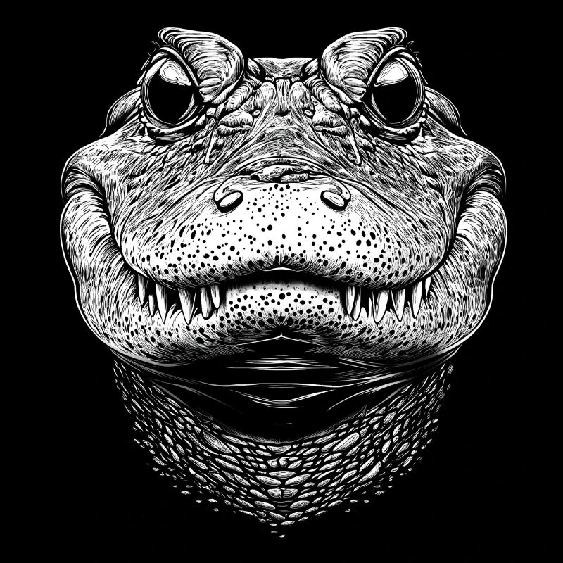 Alligator Portrait Predator Animals Animal