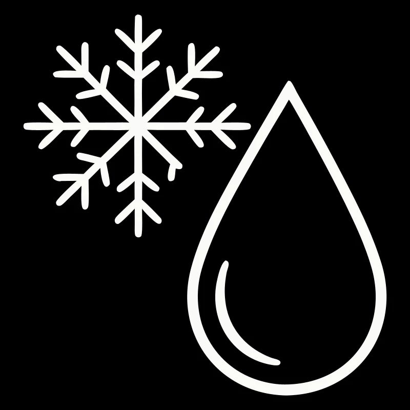 Schnee und Minimalist Drop