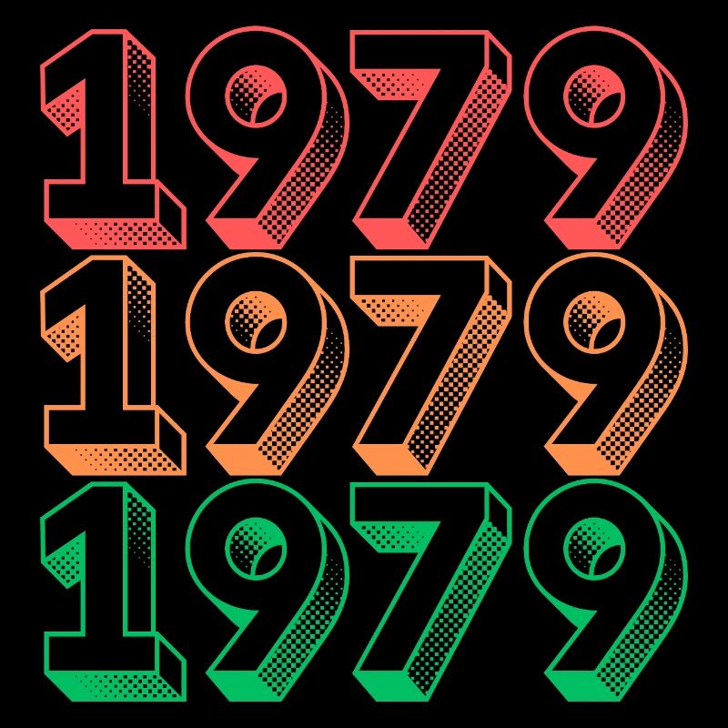 Conception Rétro Néon Année 1979