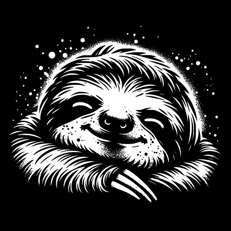Funny chilling sloth just don't stress