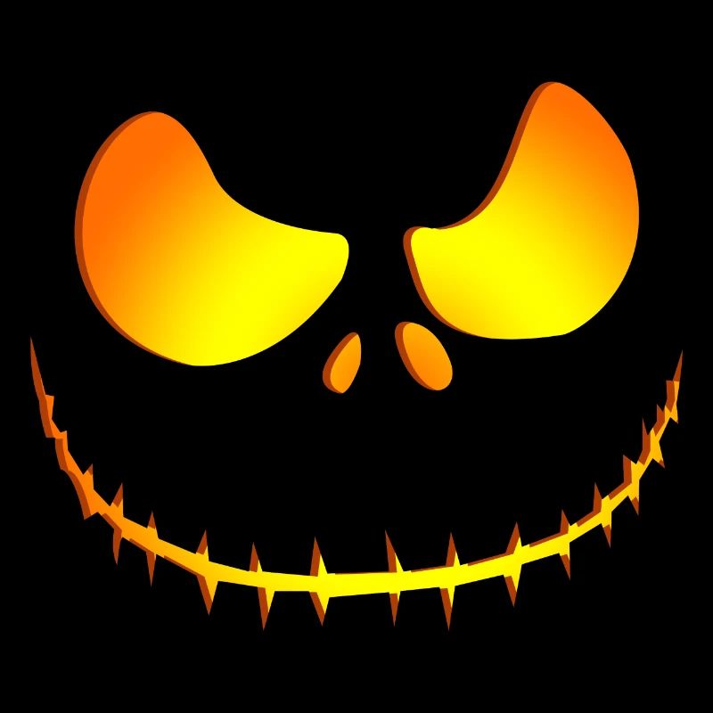 Halloween pumpkin grimace - face gift idea