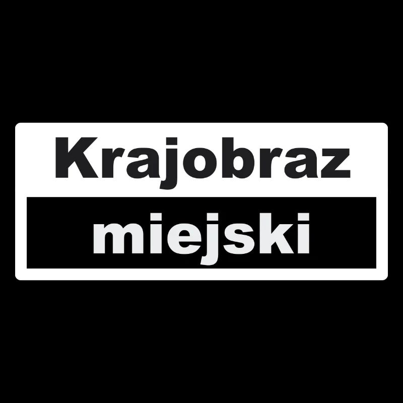 Stadtbild Typografie polnisch