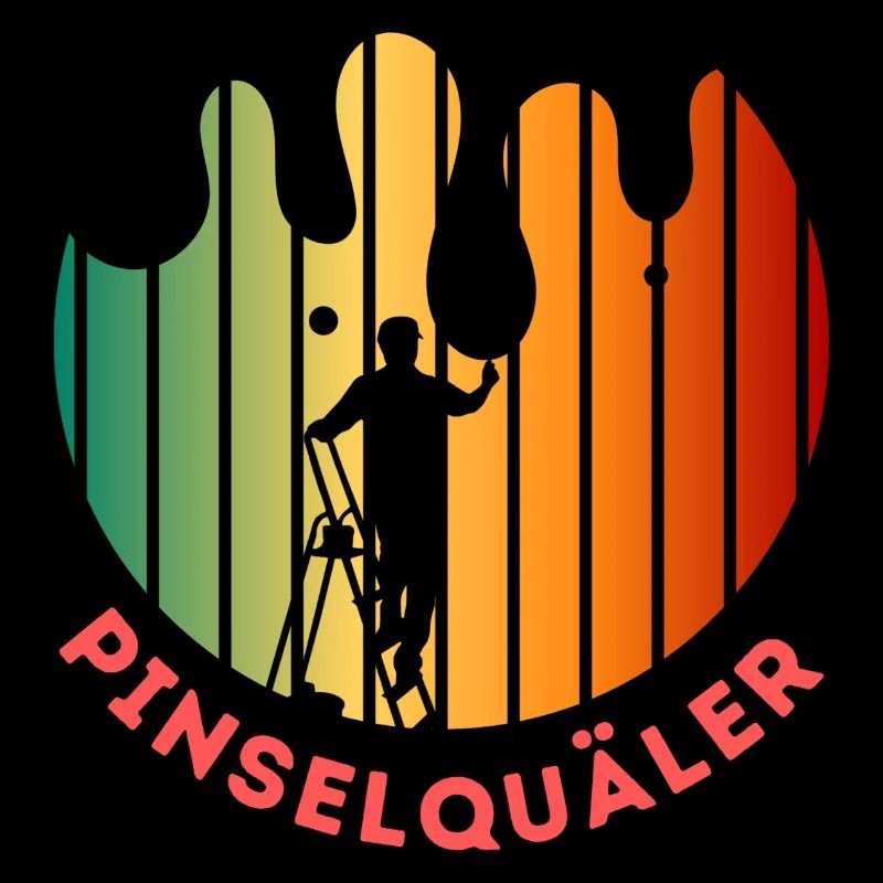Pinselquäler Maler Handwerker Lackierer Pinsel