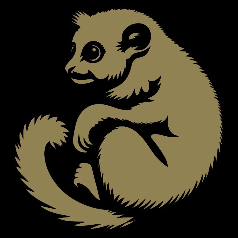 Loris Slowlori Silhouette Mammal