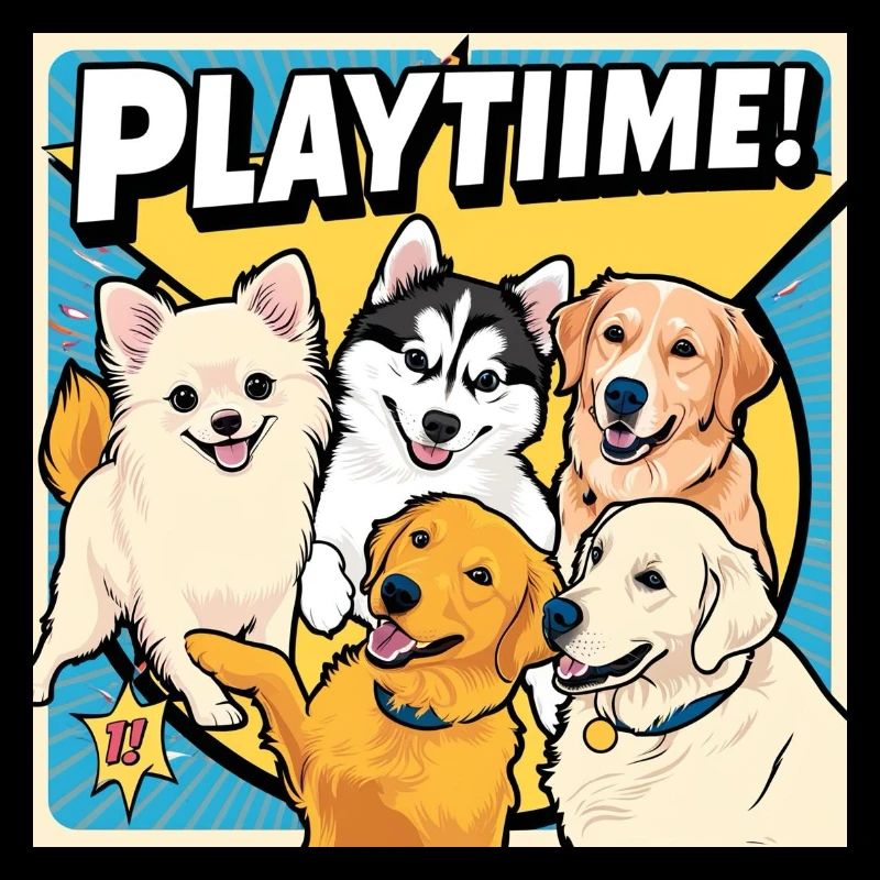 Chiens de bande dessinée - Temps de jeu