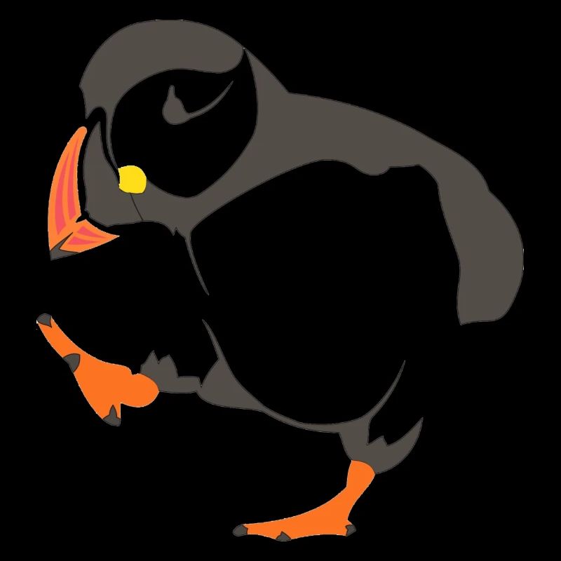 Walking puffin
