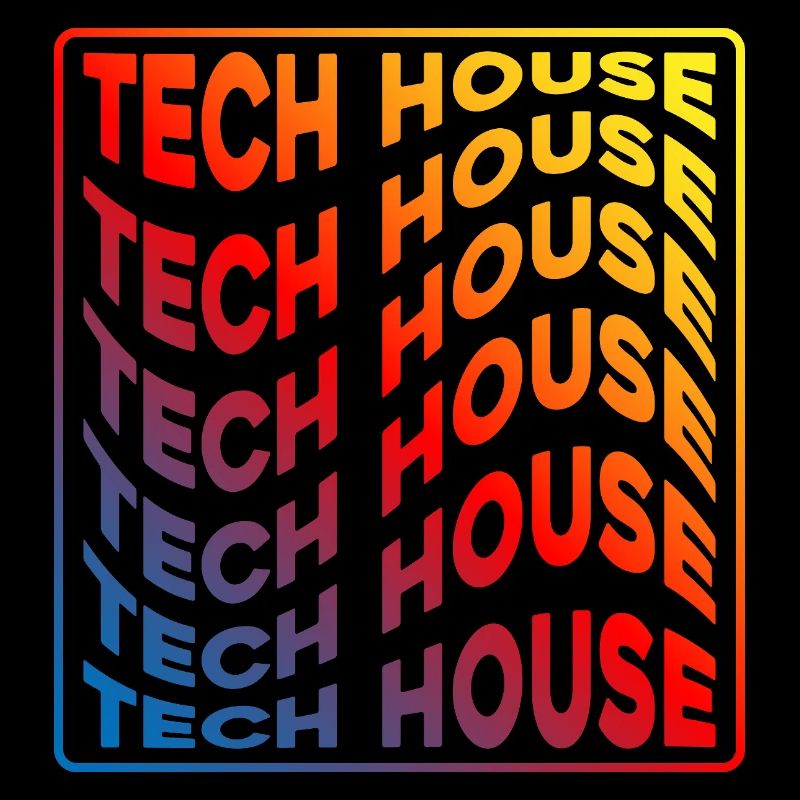 Tech House Neon Gradient Repeats