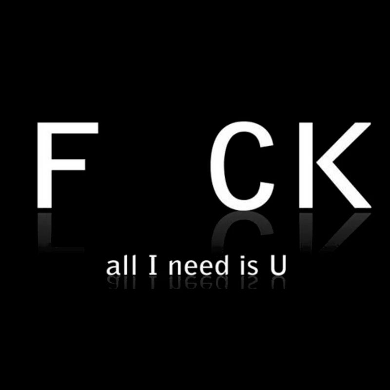 Provocative textual design with slogan