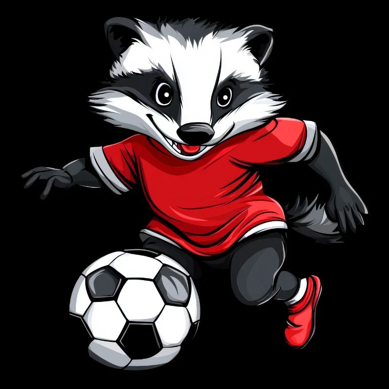 Fussball Dachs rot
