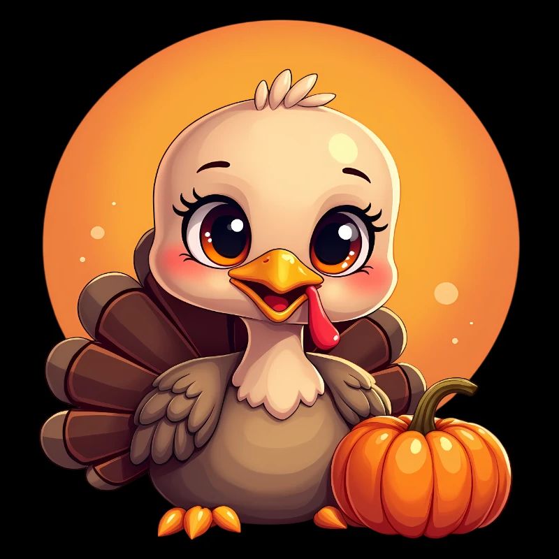 Bébé dinde de Thanksgiving