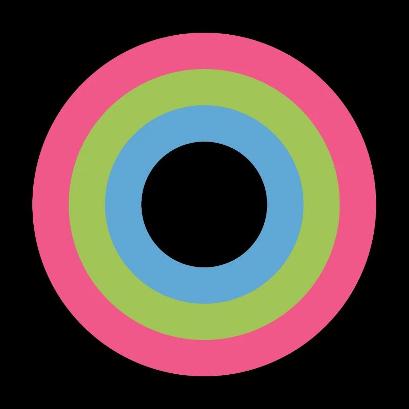  Concentric Ring Palette LGBTQ polysexual