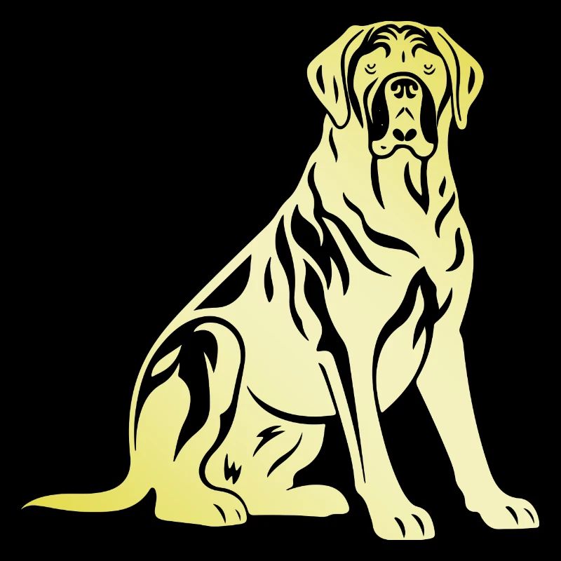 Silhouette de chien Mastiff