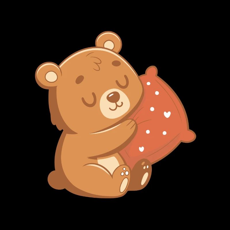 Cuddle Bear and Heart Cushion