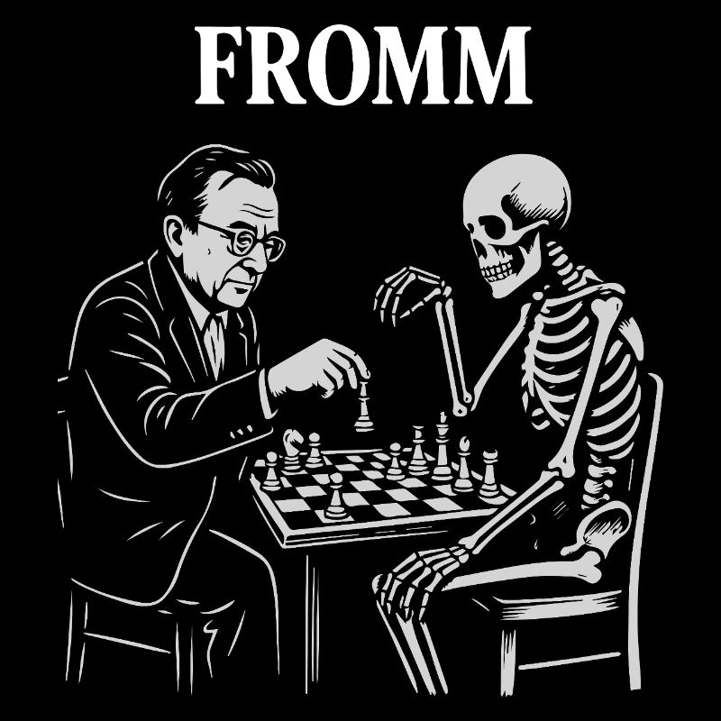 Noir-Schach: Erich Fromm-Psychoanalyse vs. Skelett